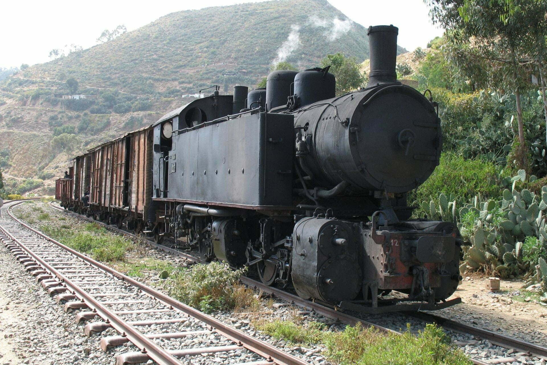 steam locomotive in Eritrea - Archeological tour to Eritrea - The Eritrean Railway