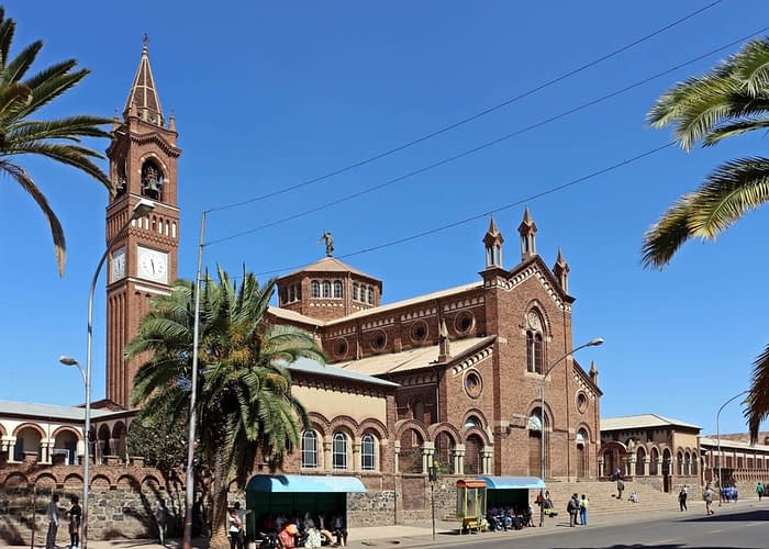 Adulis Travel Terms and Conditions, Asmara Roman Catholic church. Tour Asmara - Things to do in Asmara, Massawa & Keren
